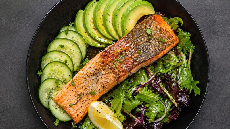 Salmon Keto Bowl