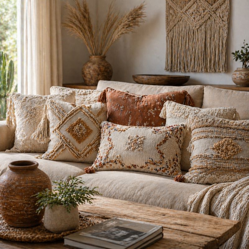 Textured & Embroidered Pillows