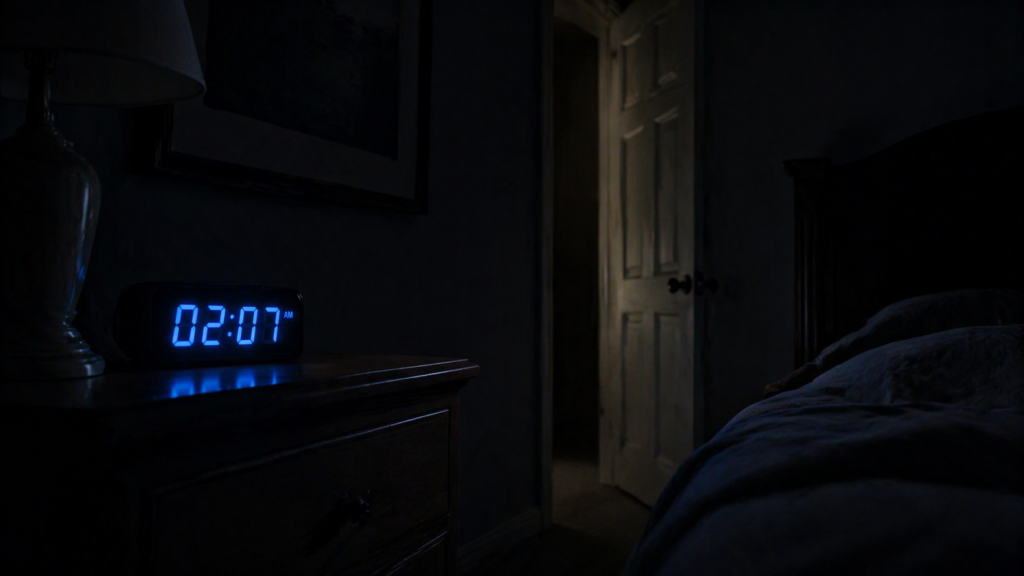 empty bed at 2 am mystery suspense story scene